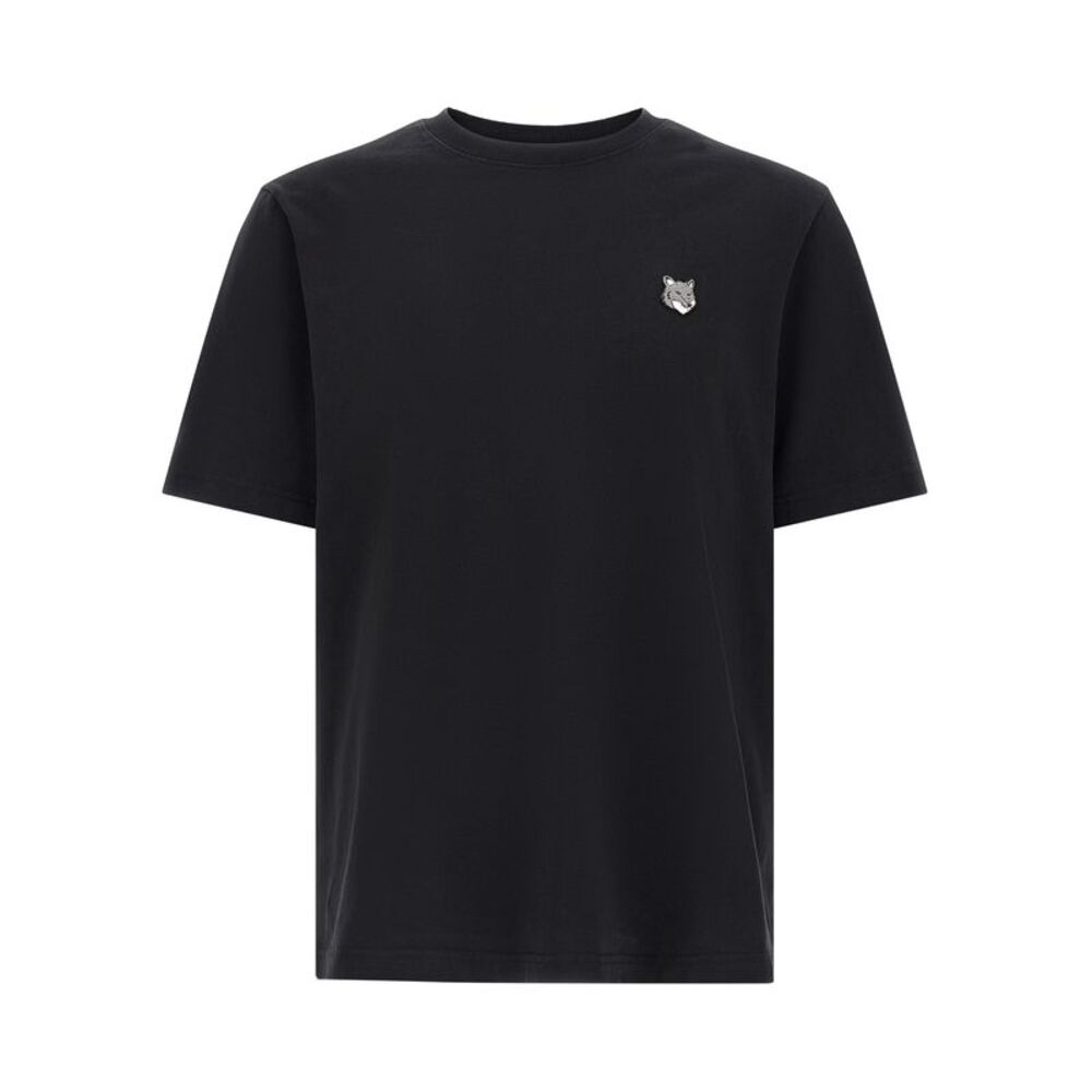 Maison Kitsuné Black Cotton Men's T-Shirt